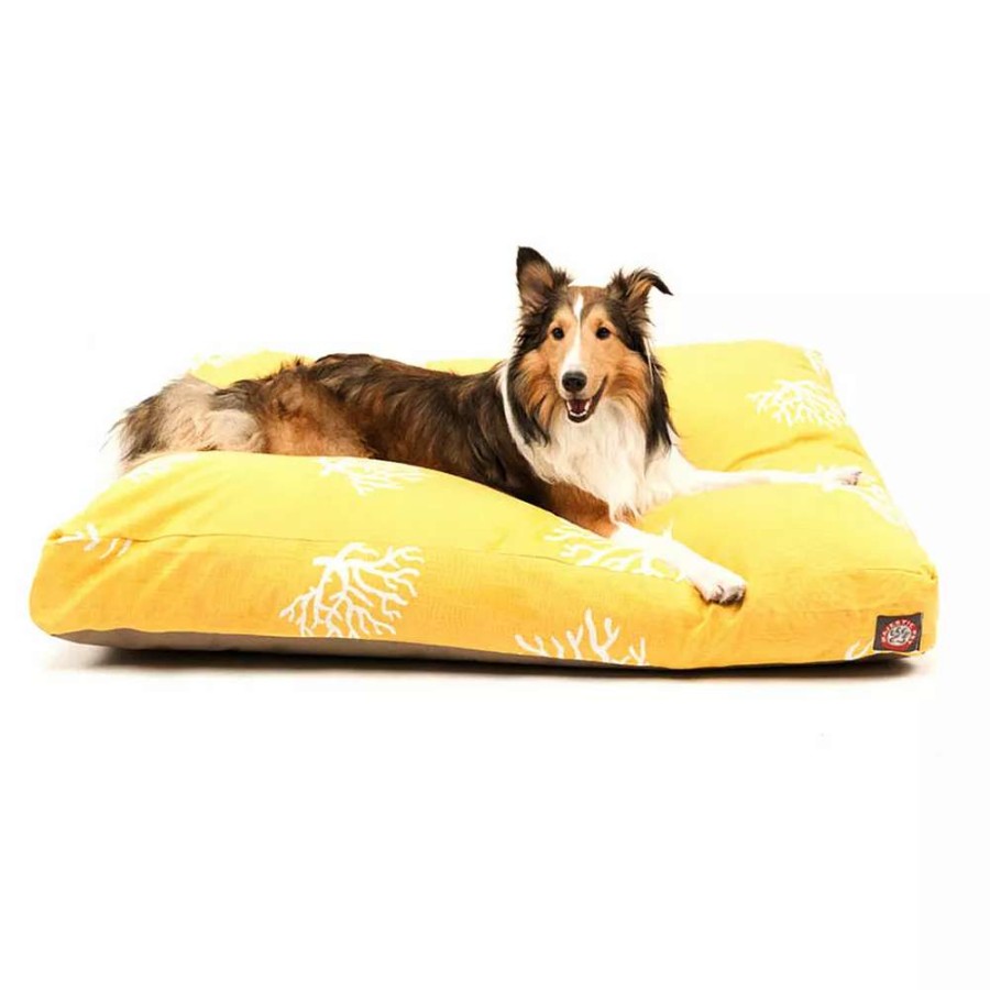 Dog * | Majestic Pet Coral Rectangle Pet Bed 44" X 36"