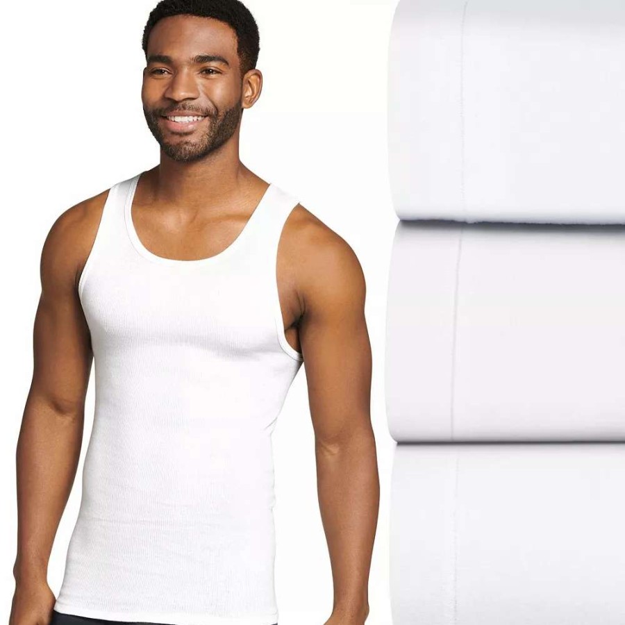 Underwear * | Big & Tall Jockey 3-Pack Big Man Classic A-Shirts