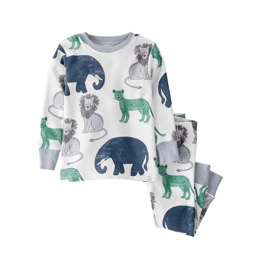 Sleepwear * | Baby Little Planet By Carter'S Safari Top & Bottoms Pajama Set