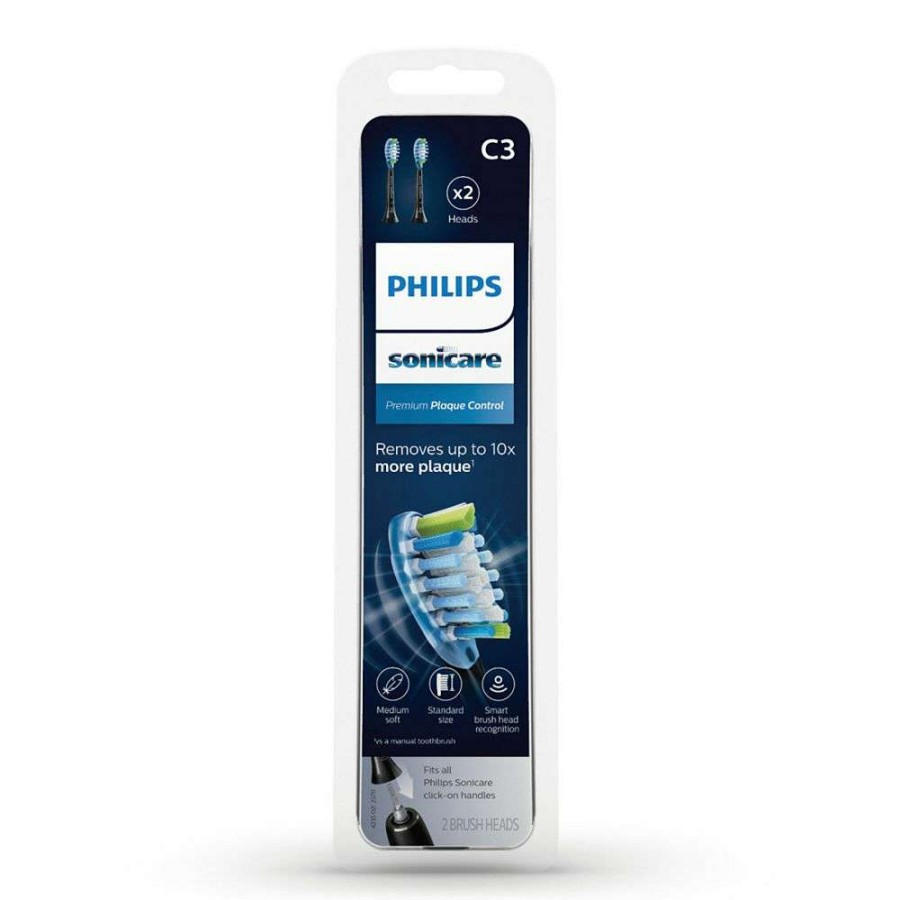 Oral Care * | Philips Sonicare Premium Plaque Control Replacement Toothbrush Heads Smart Recognition 2-Pk.