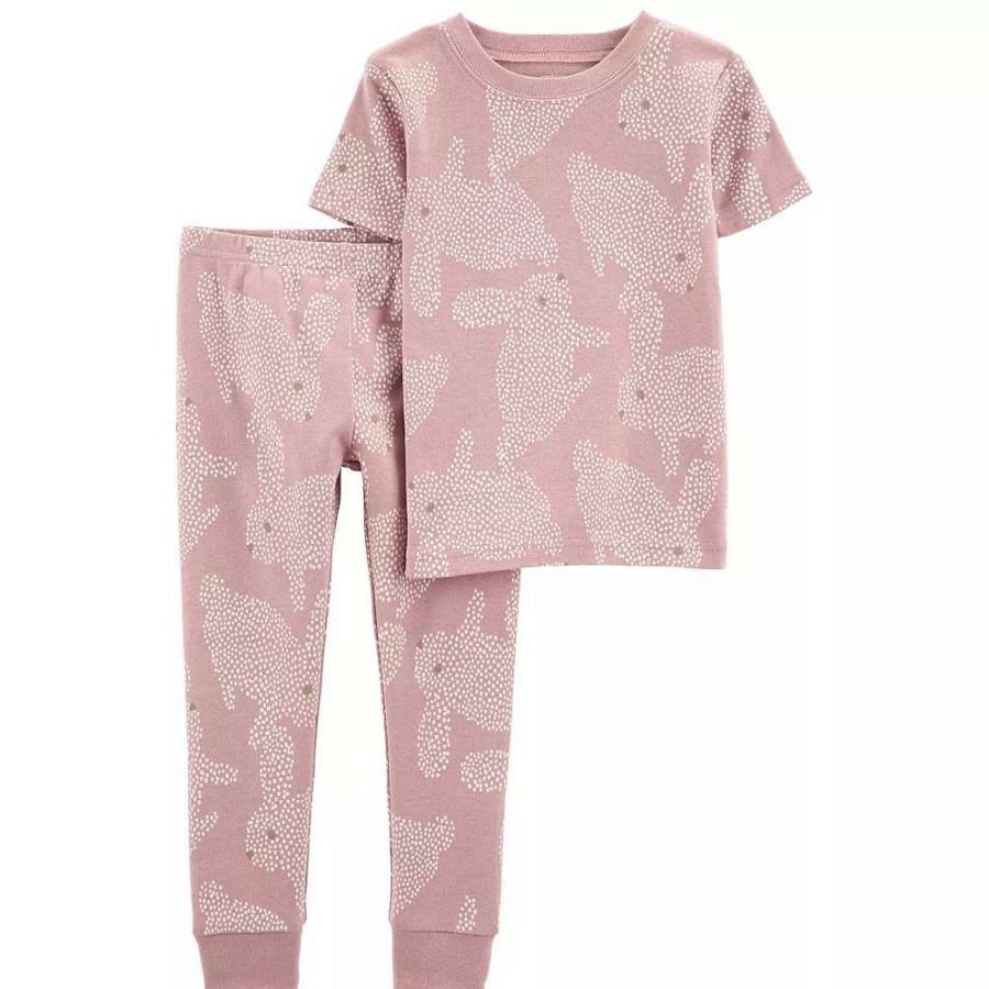 Sleepwear * | Carter'S Toddler Carter'S Easter Pink Bunny Pajama Set