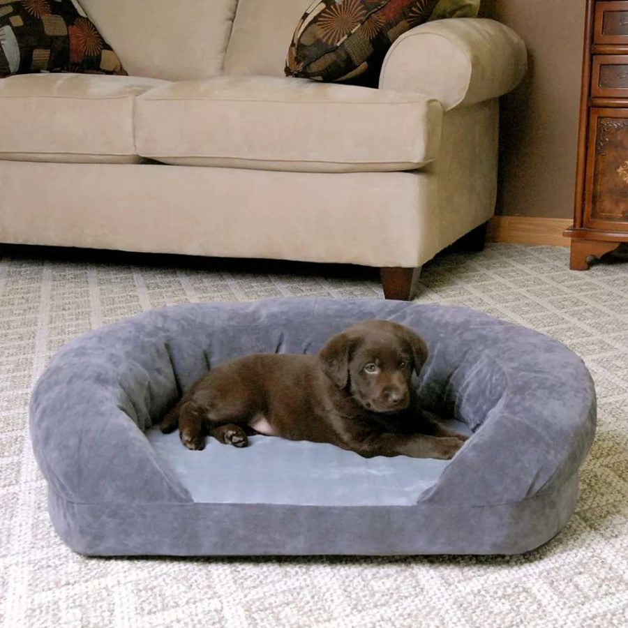 Dog * | K&H Pet Ortho Sleeper Oval Pet Bed 20 X 16 Gray