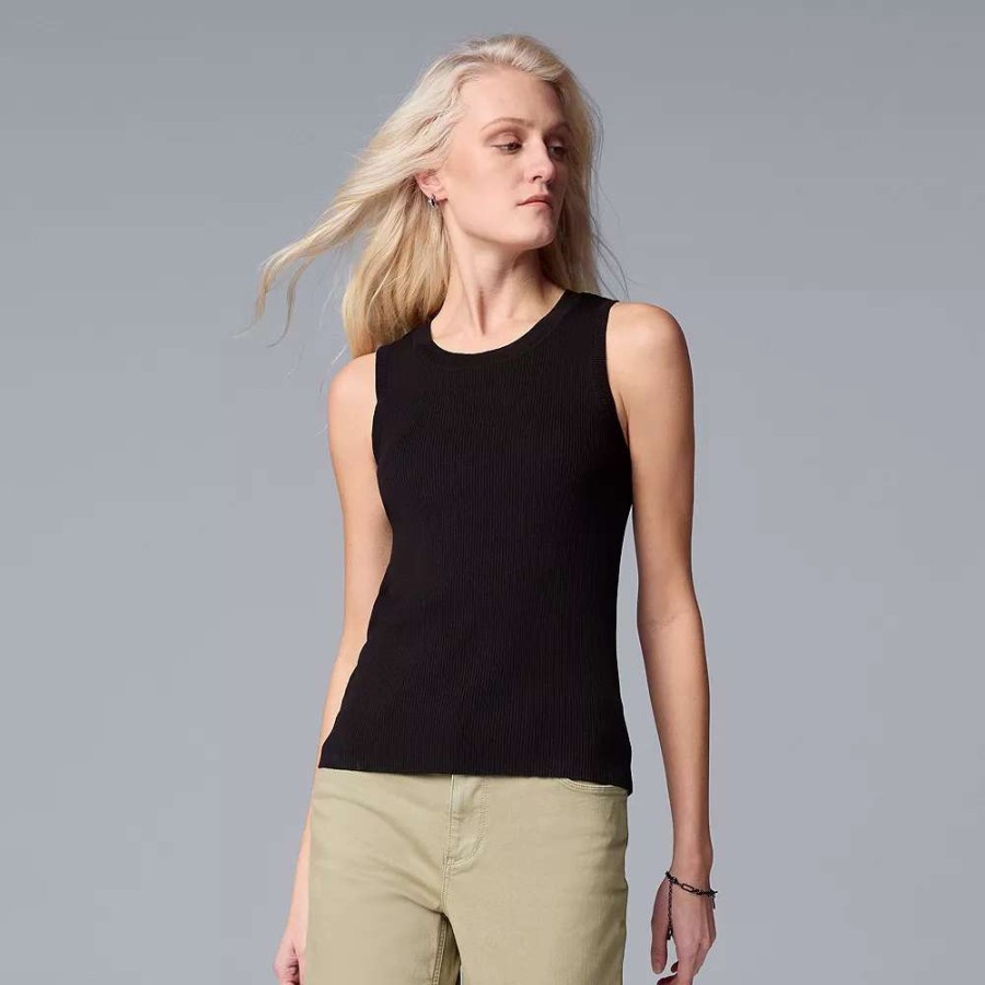 Sweaters * | Women'S Simply Vera Vera Wang Sweater Tank