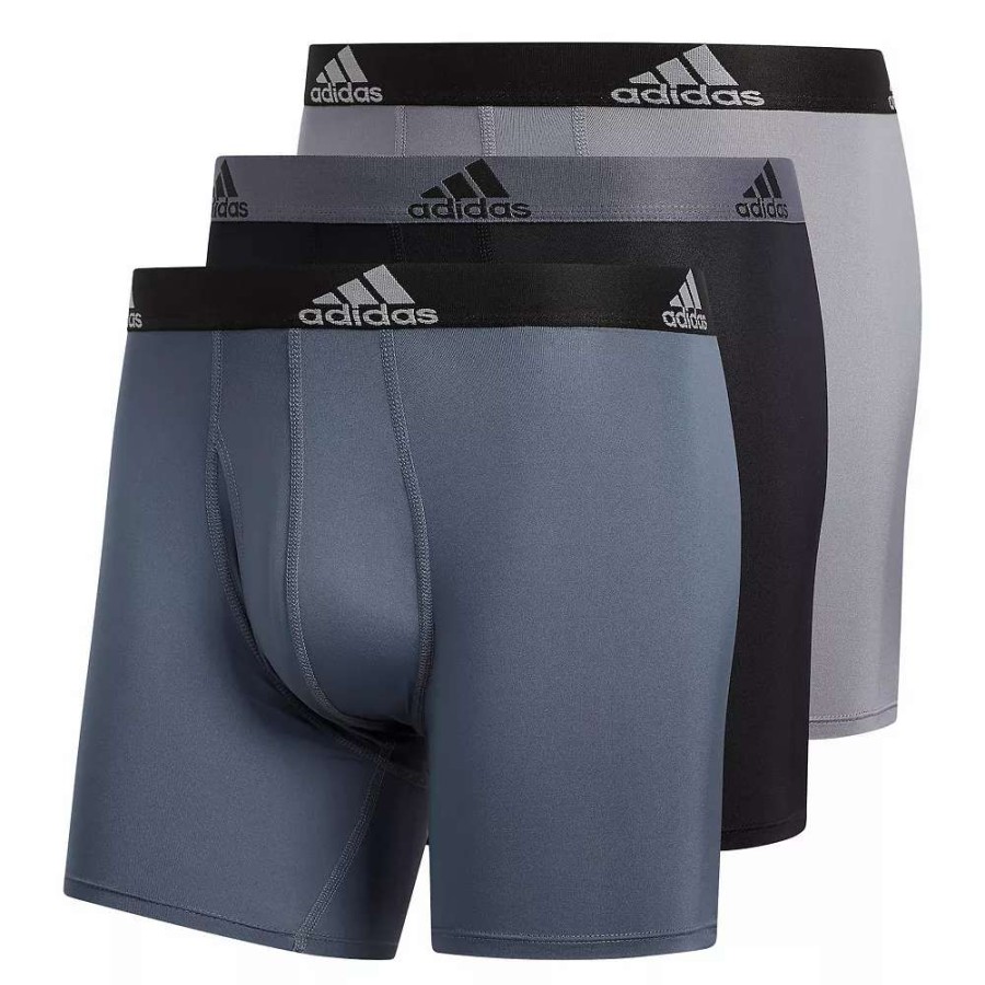 Underwear * | Big & Tall Adidas 3-Pack Performance Boxer Briefs