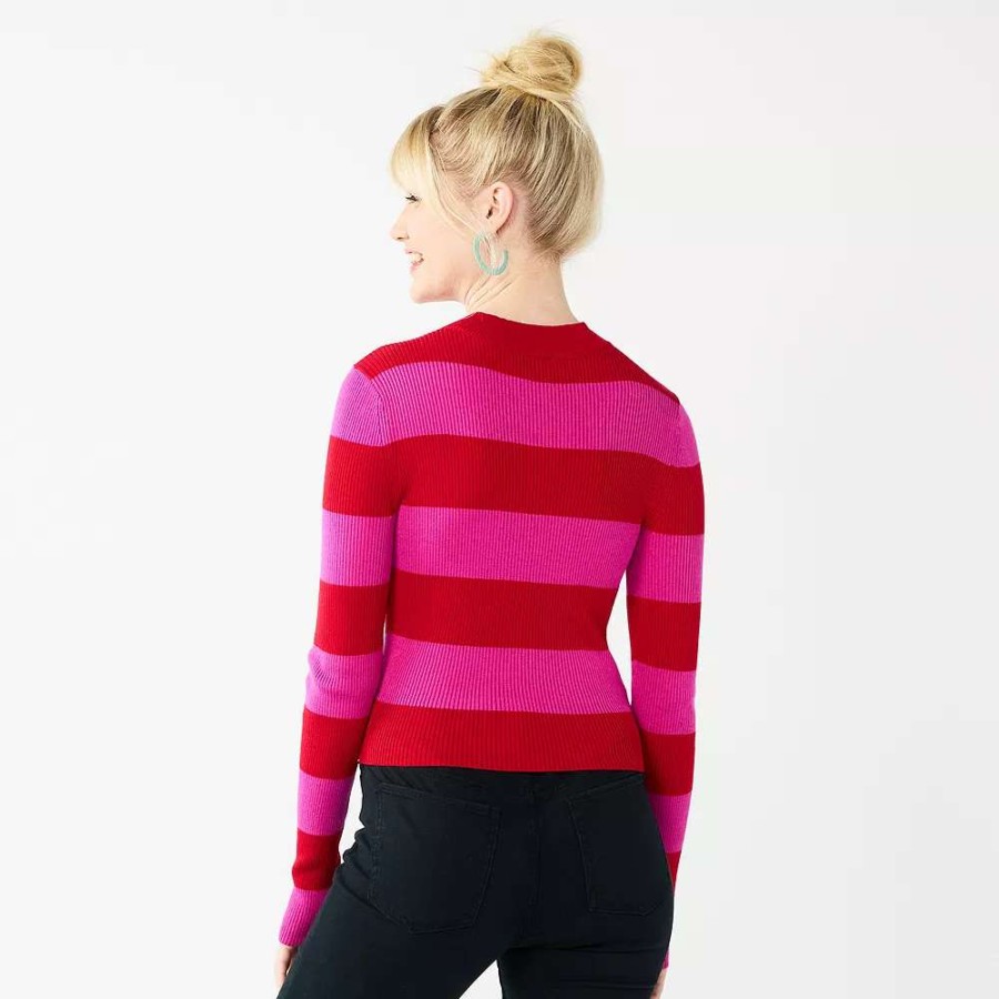 Sweaters * | Juniors' So Heart Cutout Sweater