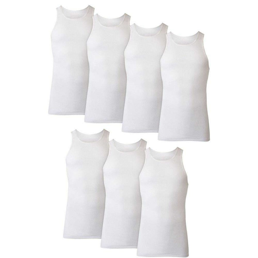 Underwear * | Men'S Hanes Ultimate 7-Pack A-Shirts