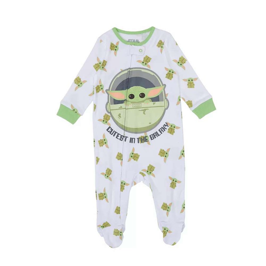 Sleepwear * | Licensed Character Disney'S Star Wars The Mandalorian Baby The Child Pajamas Set