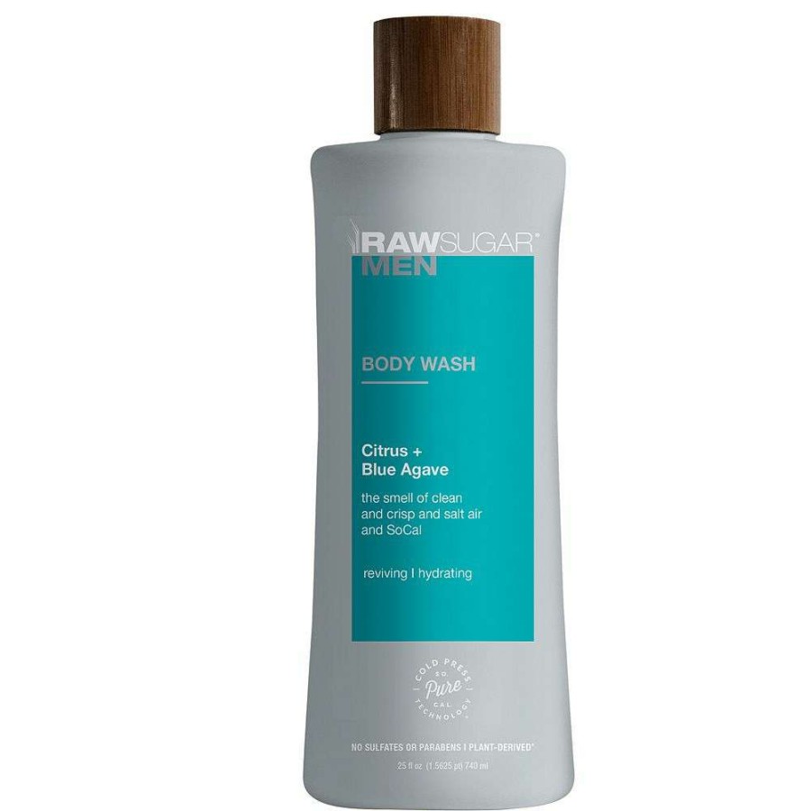 Beauty * | Raw Sugar Living Raw Men'S Body Wash Citrus + Blue Agave