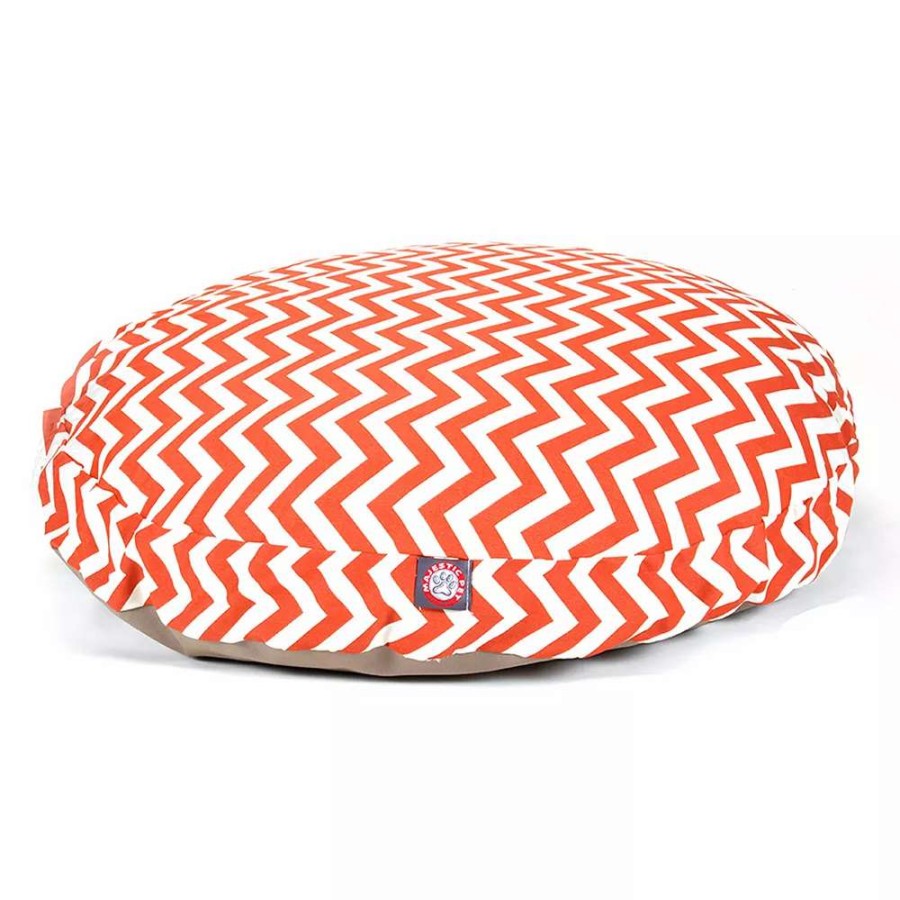 Dog * | Majestic Pet Chevron Round Pet Bed 42" X 42"