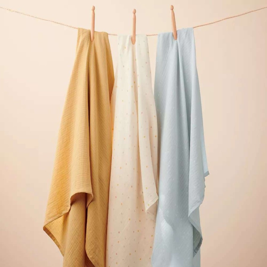 Sleepwear * | Little Co. By Lauren Conrad 3-Pk. Baby Muslin Swaddle Blanket