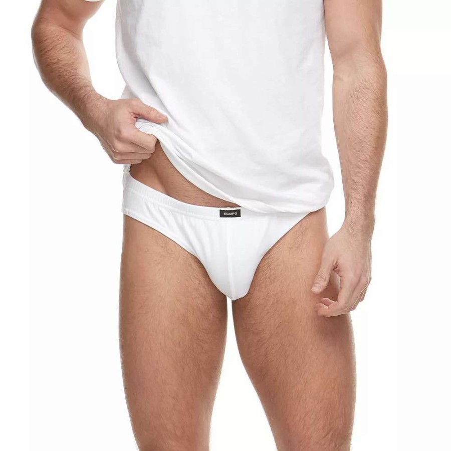 Underwear * | Men'S Equipo 5-Pack Solid Bikini Briefs White