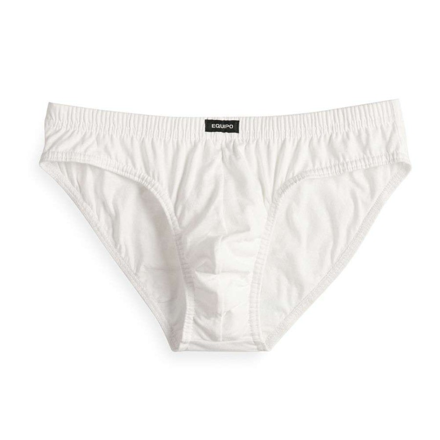 Underwear * | Men'S Equipo 5-Pack Solid Bikini Briefs White