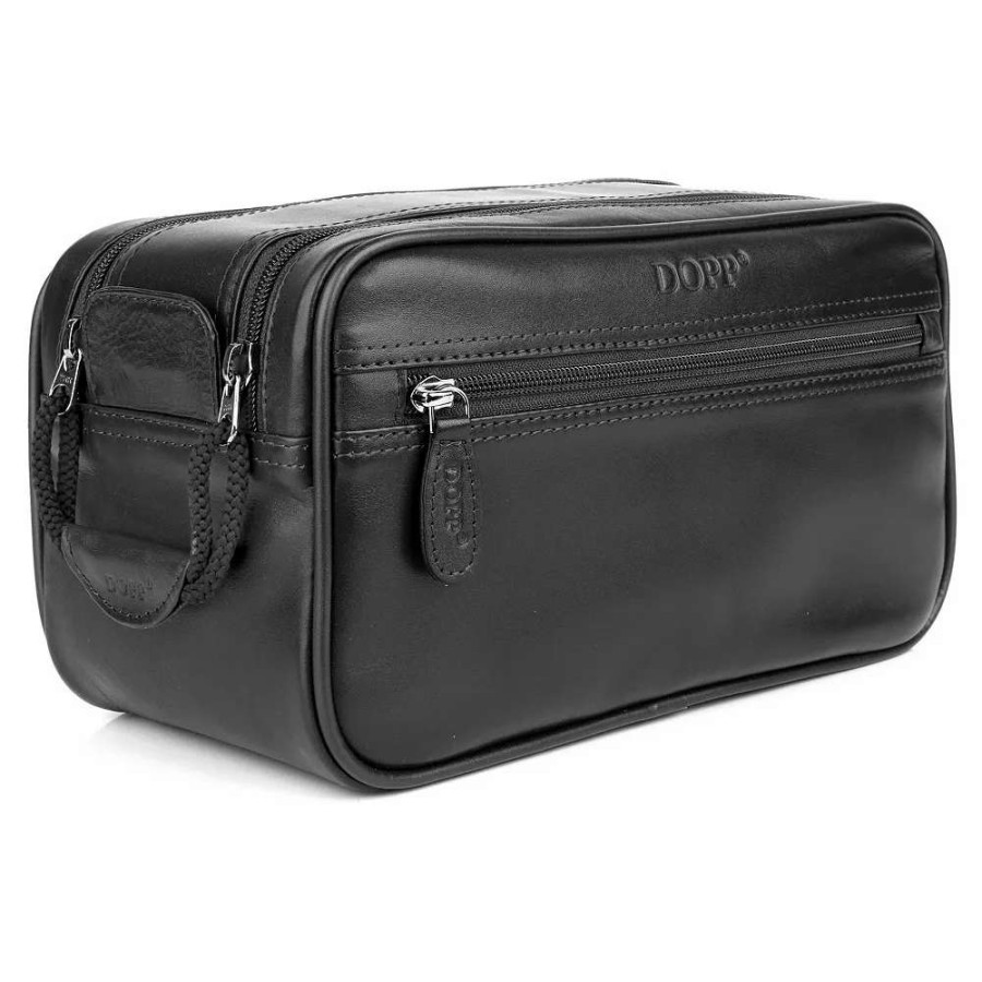 Beauty * | Men'S Dopp First Class Seasoned Traveler Soft Sided Multi-Zip Travel Kit