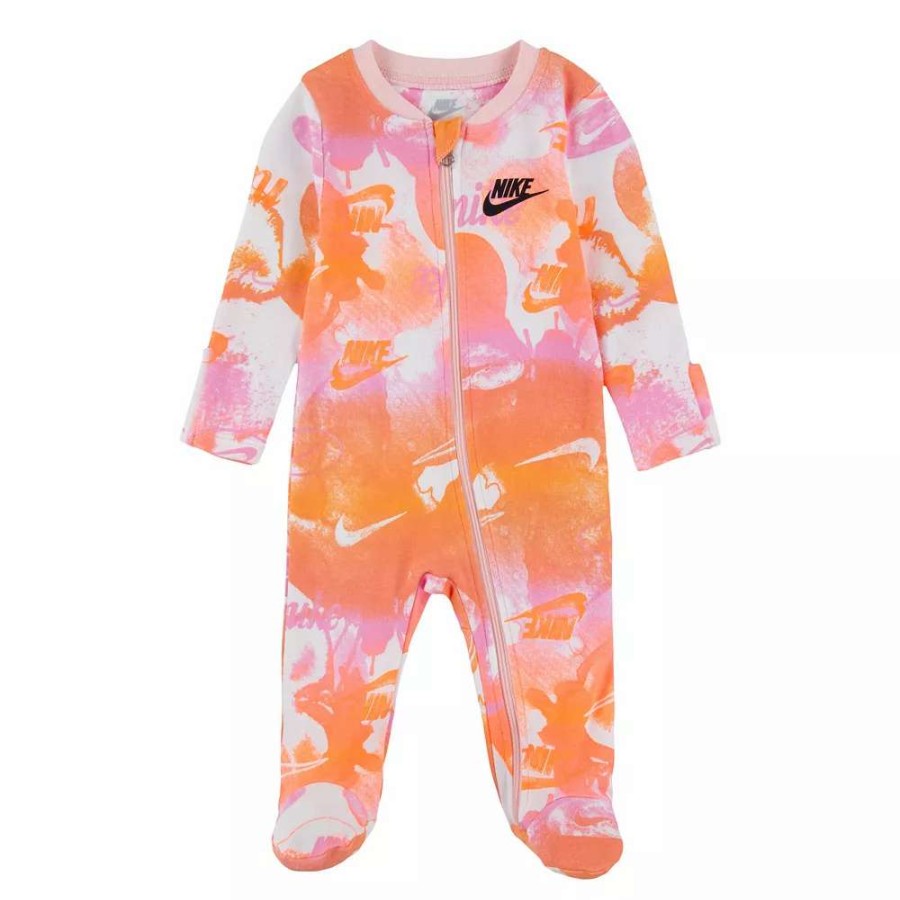 Sleepwear * | Baby Nike Logo Graphic Tie Dye Print Sleep & Play