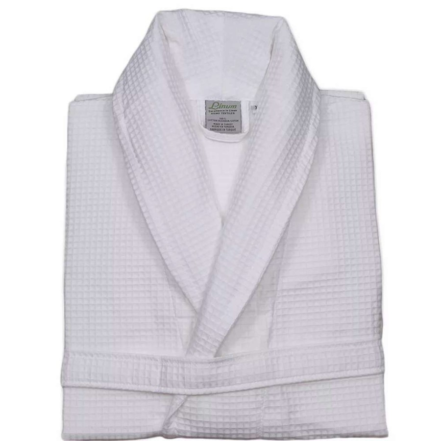 Sleepwear * | Linum Home Textiles Waffle Unisex Bath Robe