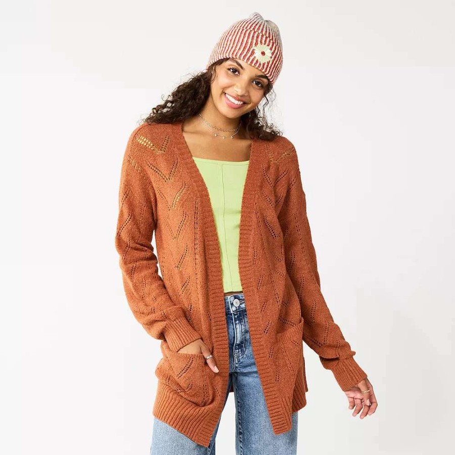 Sweaters * | Juniors' So Textured Cloud Cardigan