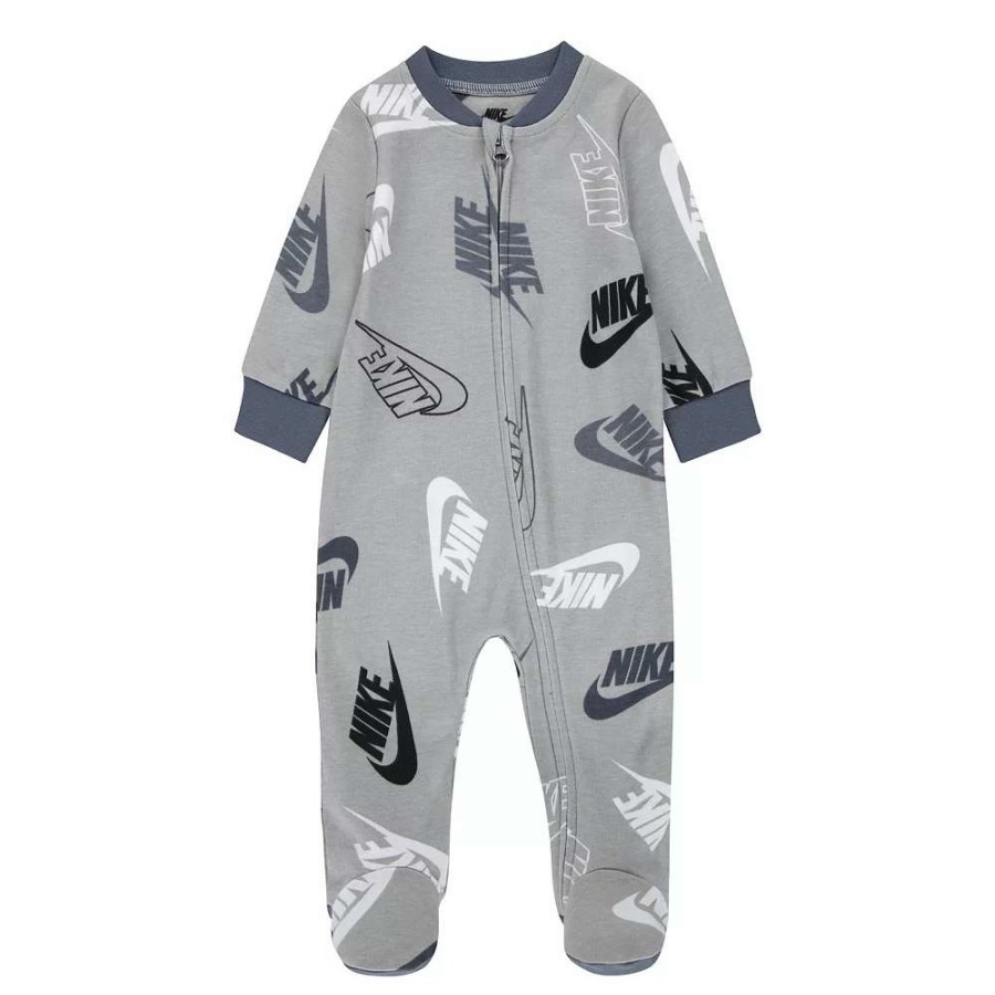 Sleepwear * | Baby Nike Logo Zip Footed Sleep & Play