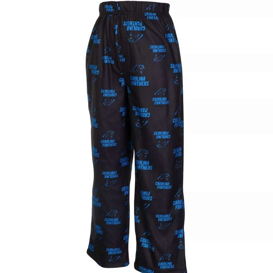 Sleepwear * | Carolina Panthers Preschool Allover Logo Printed Pants Black