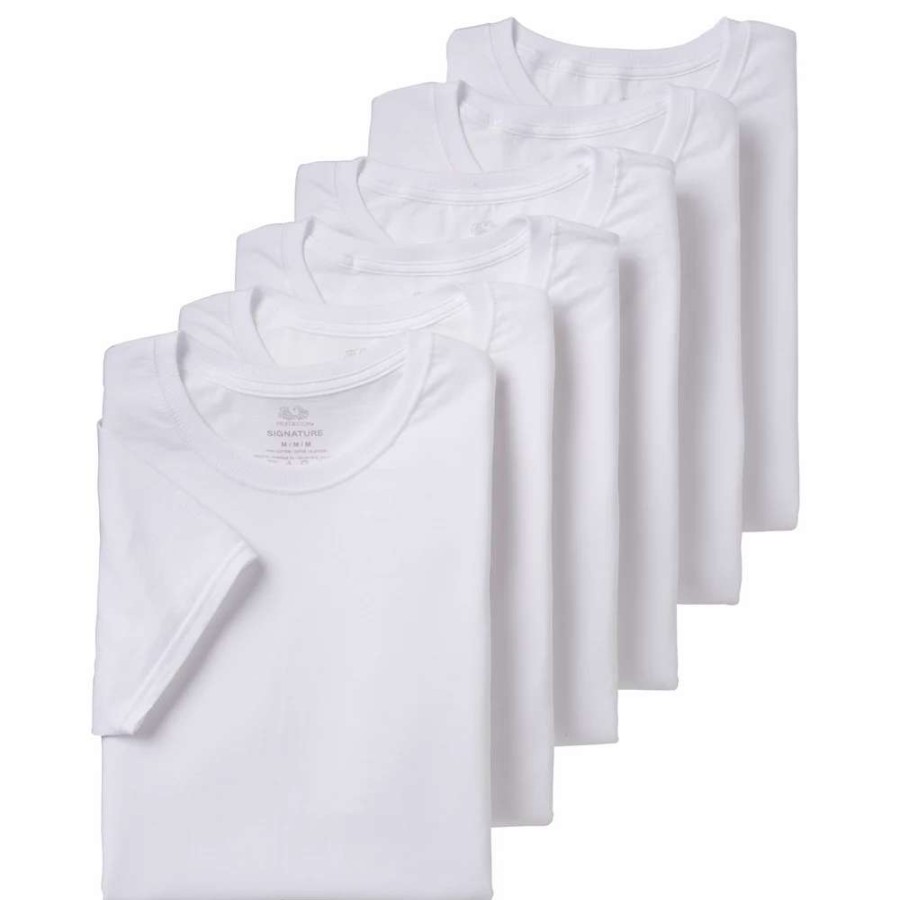 Underwear * | Big & Tall Fruit Of The Loom 6-Pack Crewneck Tees- Size Xxl