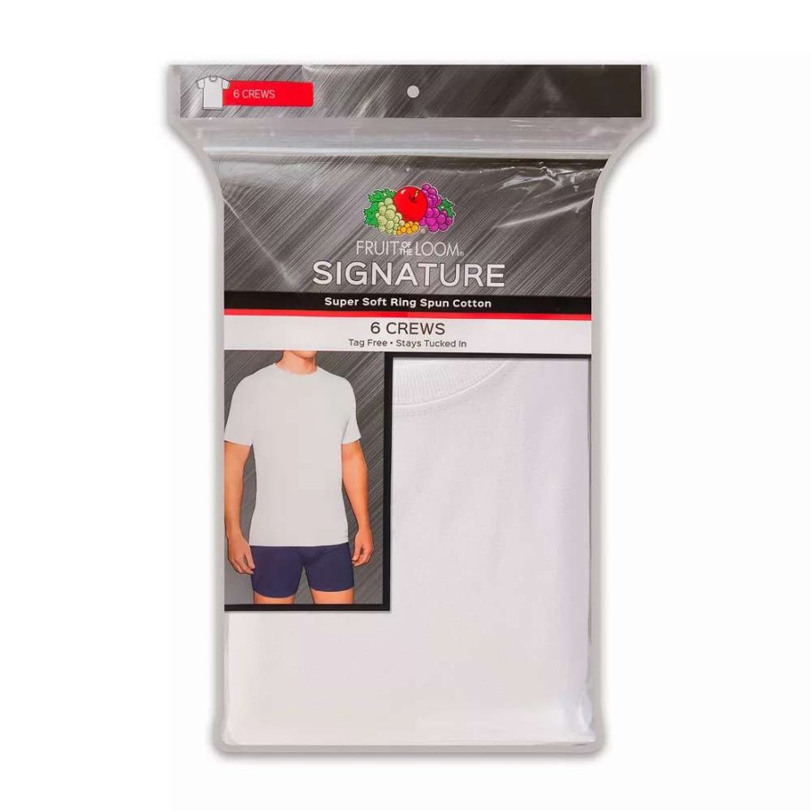 Underwear * | Big & Tall Fruit Of The Loom 6-Pack Crewneck Tees- Size Xxl