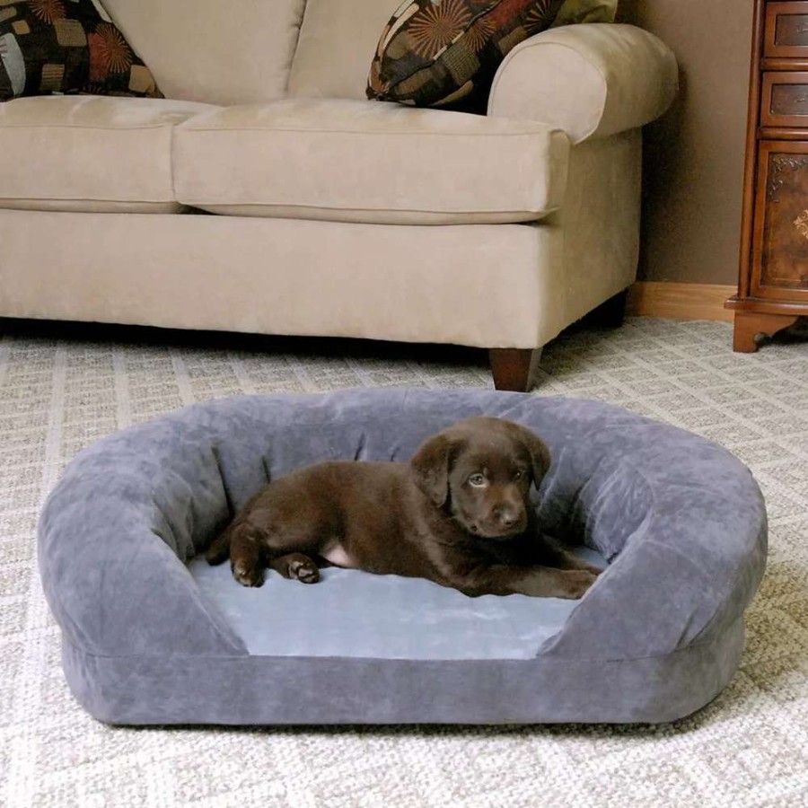 Dog * | K&H Pet Ortho Sleeper Oval Pet Bed 30" X 25" Gray