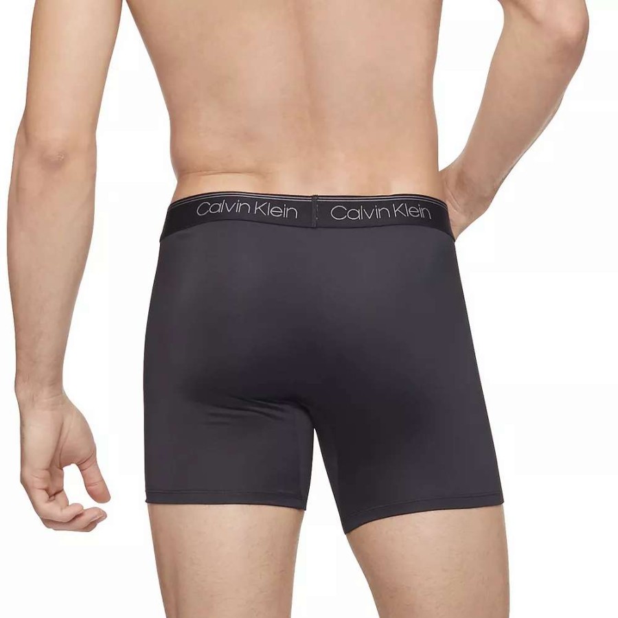 Underwear * | Men'S Calvin Klein 3-Pack Microfiber Stretch Boxer Briefs