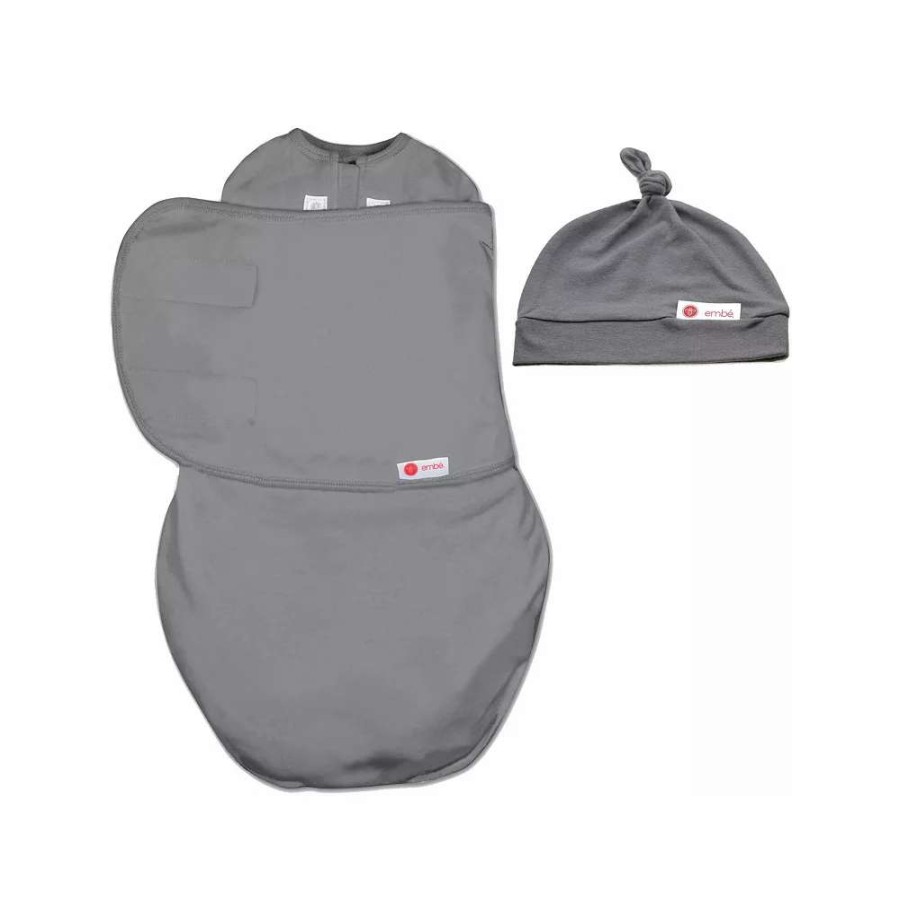 Sleepwear * | Embe Infant Hat And Starter Swaddle Original Bundle