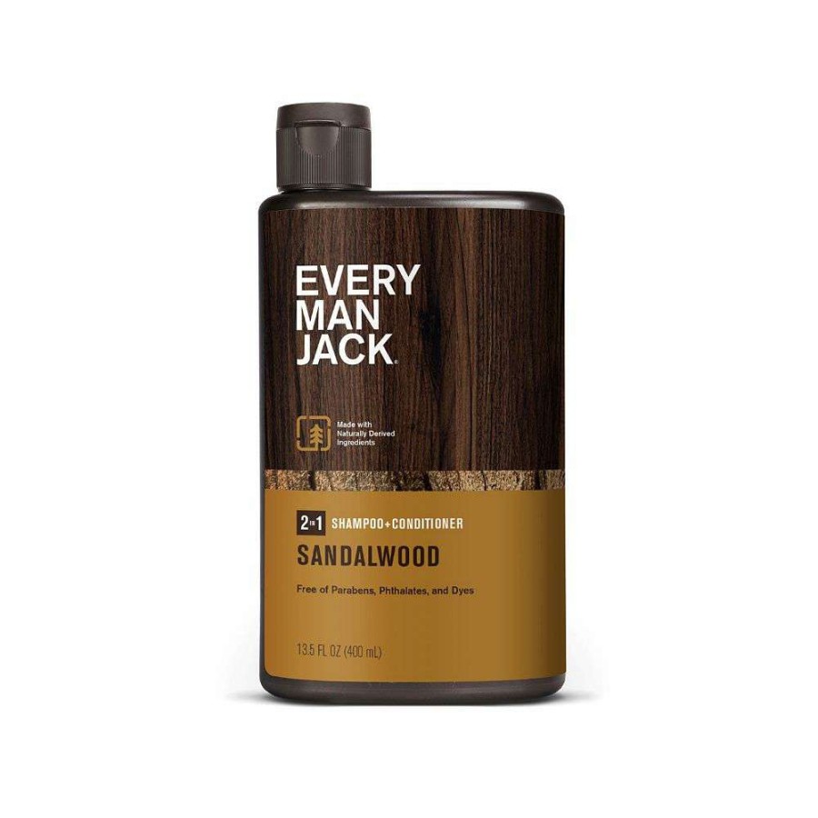 Beauty * | Every Man Jack 2-In-1 Sandalwood Shampoo + Conditioner