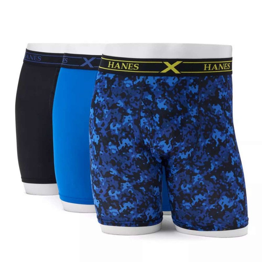 Underwear * | Big & Tall Hanes 3-Pack X-Temp Performance Boxer Briefs