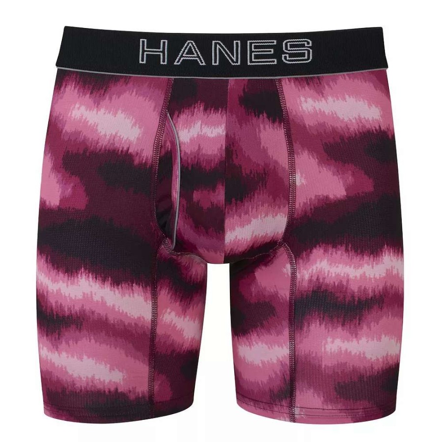 Underwear * | Men'S Hanes Ultimate Comfort Flex Fit Lightweight Mesh Cotton Modal Boxer Briefs